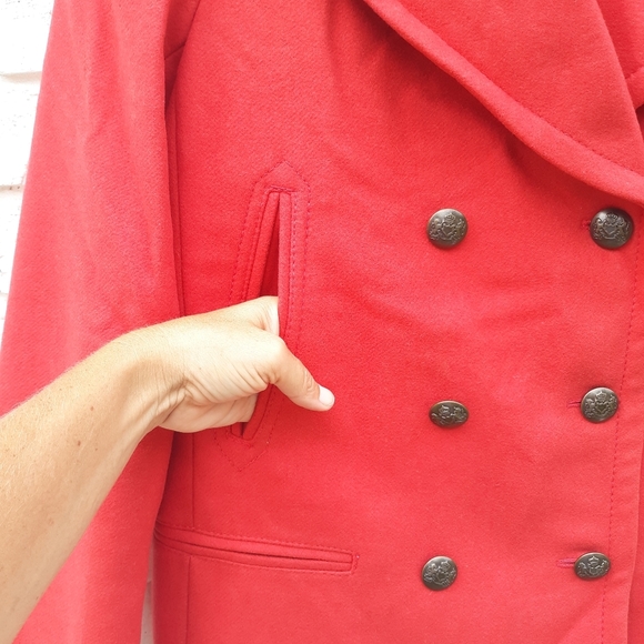 Banana Republic Wool Coat Peacoat size Small - Picture 4 of 8